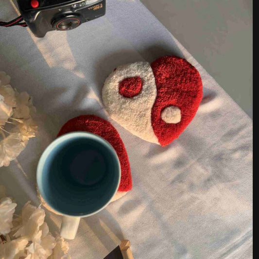 Heart Yin Yan Coaster