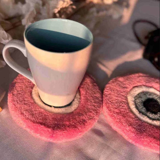 Pink Evil Eye Coasters