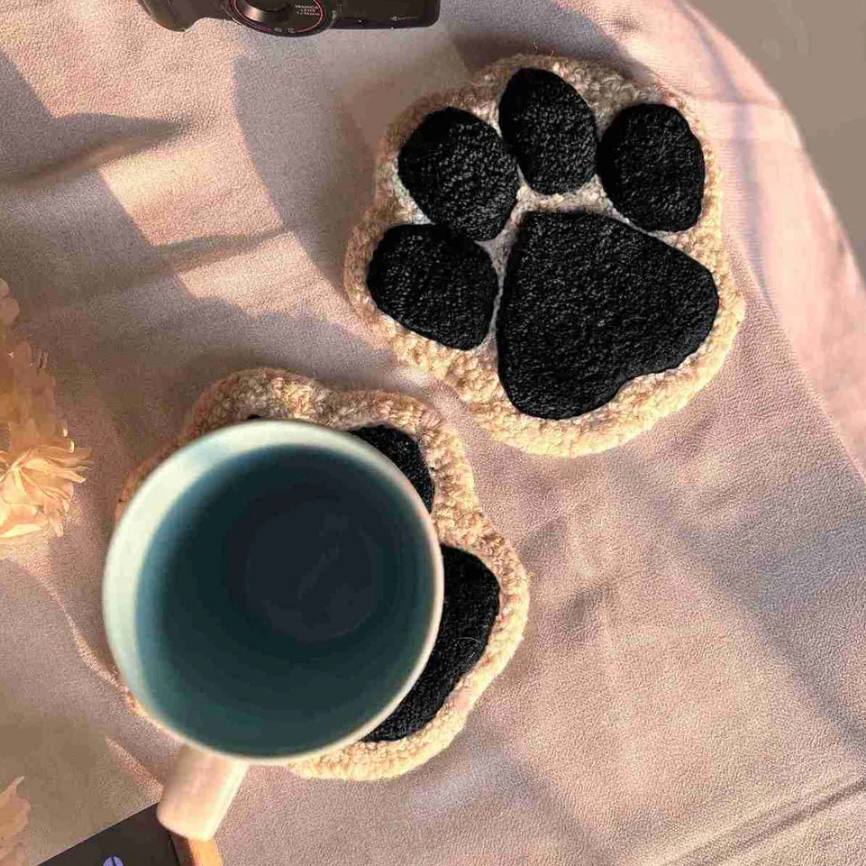 Black Paw Coasters