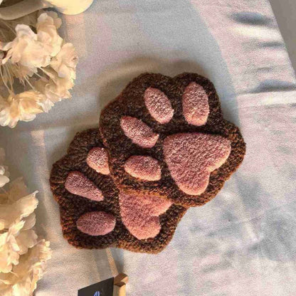 Pink Paw Coasters